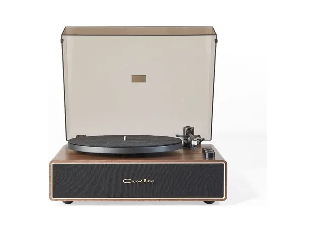 Record Player Crosley Stave CR6046A-WAGL, Walnut/Gold, Bluetooth, 60W Speakers, Audio-Technica ATN3600L, 33/45 RPM, 2 image