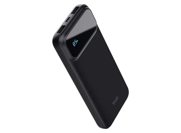 Power Bank Trust Avala 10000mAh PD Powerbank 25882, 20W PD, QC 3.0, LED Display, Black
