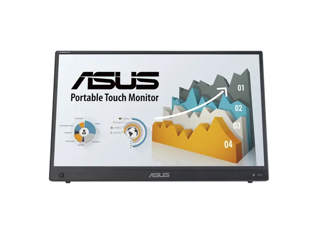 Portable Monitor Asus 90LM04S0-B02170 ZenScreen Touch MB16AMTR 15.6" FHD IPS Touch, 7800mAh, Mini HDMI, 2xUSB-C, Speakers, Sleeve, 2 image