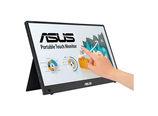 Portable Monitor Asus 90LM04S0-B02170 ZenScreen Touch MB16AMTR 15.6" FHD IPS Touch, 7800mAh, Mini HDMI, 2xUSB-C, Speakers, Sleeve, 6 image