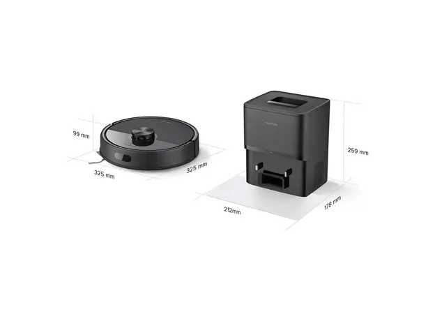 Robot Vacuum Roborock Q7 TF+ Black (Q7TFP52-00), 10000Pa, LiDAR, Auto-Empty Dock, Mopping, 3 image