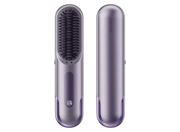 Hair Straightening Brush Dreame Sleek Straightening Brush, Cordless, Berry Purple