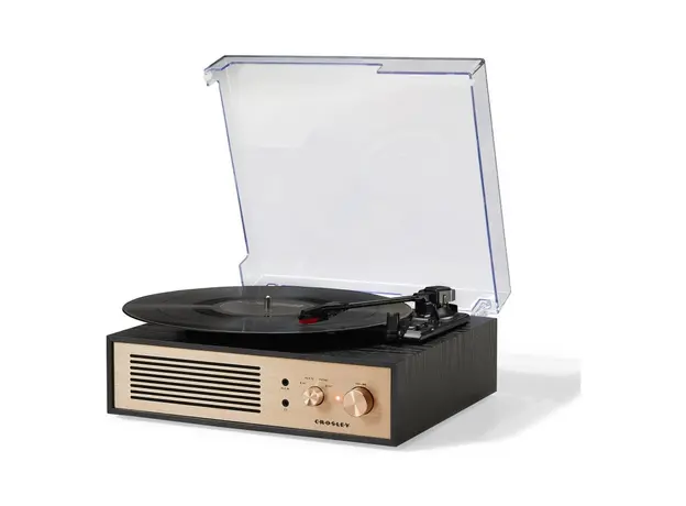 Record Player Crosley Miles CR6045A-BK, 3-Speed, Bluetooth In/Out, Built-in Speakers, Black, 2 image
