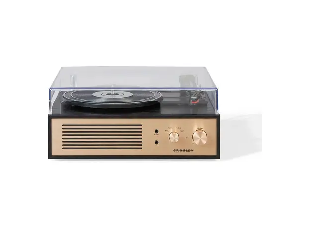 Record Player Crosley Miles CR6045A-BK, 3-Speed, Bluetooth In/Out, Built-in Speakers, Black, 3 image