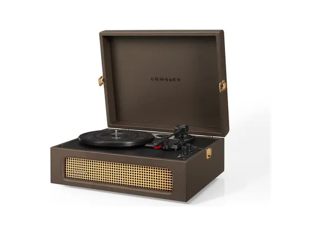 Record Player Crosley Voyager CR8017B, 3-Speed, Bluetooth In/Out, Built-in Speakers, Cocoa, 4 image
