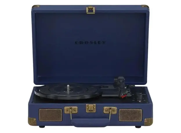 Record Player Crosley Cruiser Plus CR8005F-NV, Bluetooth In/Out, 3 Speeds, Built-in Speakers, Navy, 2 image