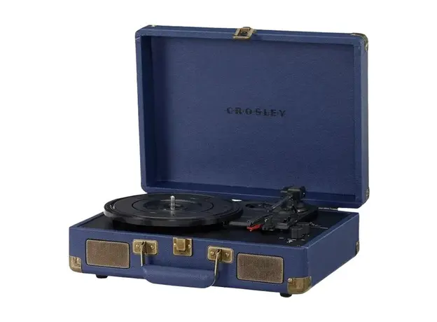 Record Player Crosley Cruiser Plus CR8005F-NV, Bluetooth In/Out, 3 Speeds, Built-in Speakers, Navy, 3 image