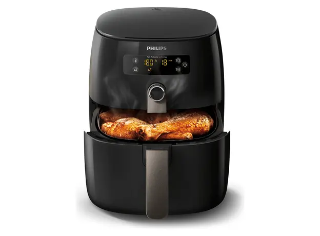 Air Fryer Philips HD9741/11 Premium Airfryer, 0.8 kg, 1300W, Fat Removal, Black, 2 image