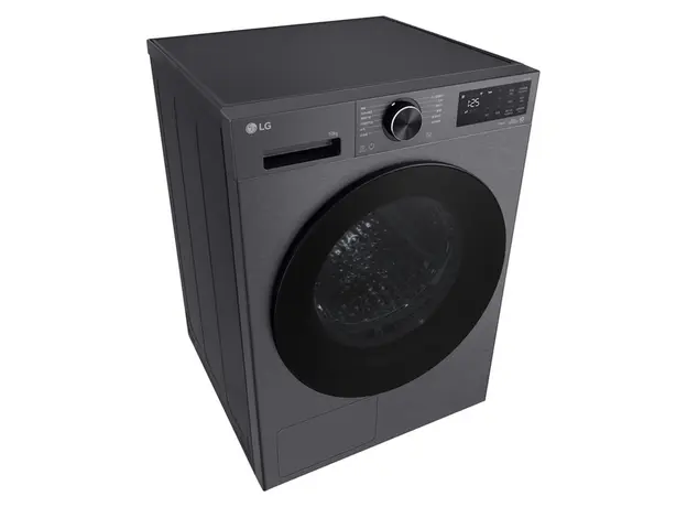 Dryer LG RH10X56VENP.AEBQME3, 10 kg, Heat Pump, Inverter, Wi-Fi, Matte Black, 4 image