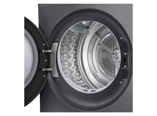Dryer LG RH10X56VENP.AEBQME3, 10 kg, Heat Pump, Inverter, Wi-Fi, Matte Black, 6 image