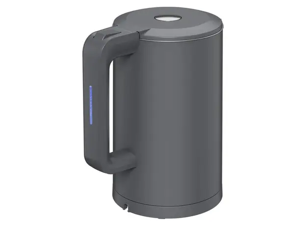 Electric Kettle AENO EK13G AEK0013G, 1.7 L, 1850-2200W, Double Wall, STRIX, Grey, 3 image