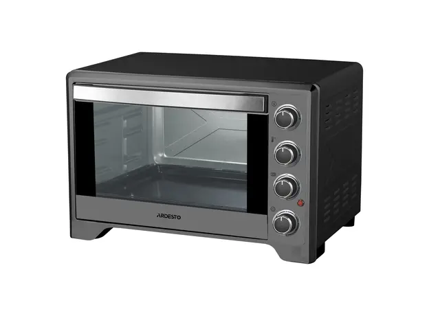 Electric Oven ARDESTO MO-T60BBGR, 60 L, 2200W, Mechanical Control, Double Glass, Grey, 2 image