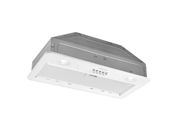 Cooker Hood ARDESTO HFI-F700MW, Fully Built-in, 52cm, 450m³/h, 90W, 3 Speeds, 2x1W LED, Push-button, White, 2 image
