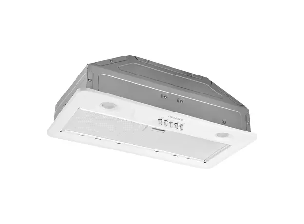 Cooker Hood ARDESTO HFI-F700MW, Fully Built-in, 52cm, 450m³/h, 90W, 3 Speeds, 2x1W LED, Push-button, White, 3 image