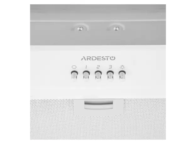 Cooker Hood ARDESTO HFI-F700MW, Fully Built-in, 52cm, 450m³/h, 90W, 3 Speeds, 2x1W LED, Push-button, White, 5 image