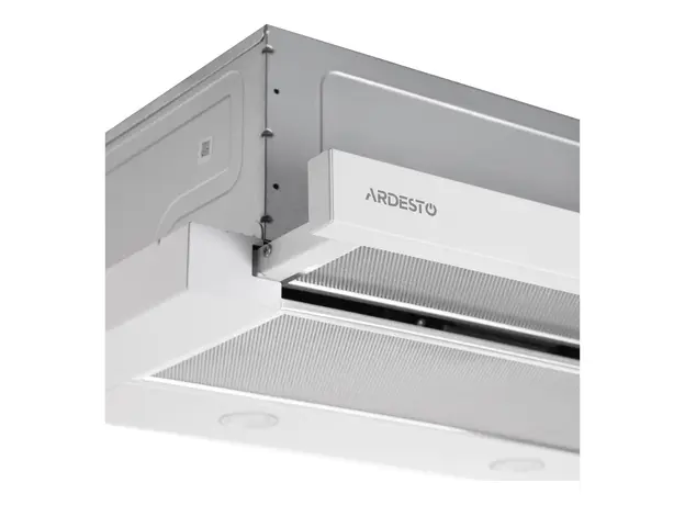 Cooker Hood ARDESTO HT-F700MW, Telescopic, 60 cm, 450 m³/h, 2x1W LED, Push-Button Control, White, 6 image