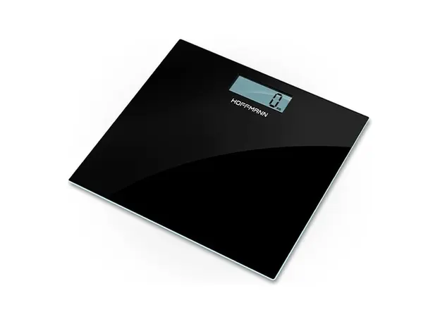 Bathroom Scale Hoffmann BS180B, Glass, 180 kg, Black