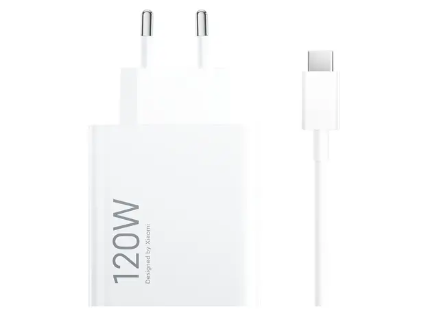 Mobile Charger Xiaomi 120W HyperCharge Combo (Type-A) MDY-14-EE, 120W, USB-A + USB-C Cable, EU, White
