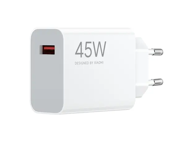 Mobile Charger Xiaomi 45W Turbo Charging Power Adapter (Type-A) MDY-17-EF, 45W, USB-A, EU, White, 2 image