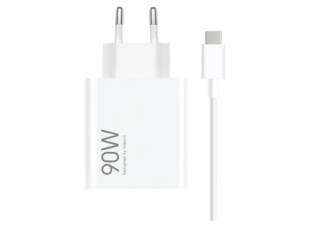 Mobile Charger Xiaomi 90W HyperCharge Combo (Type-A) MDY-15-EK, 90W, USB-A + USB-C Cable, White
