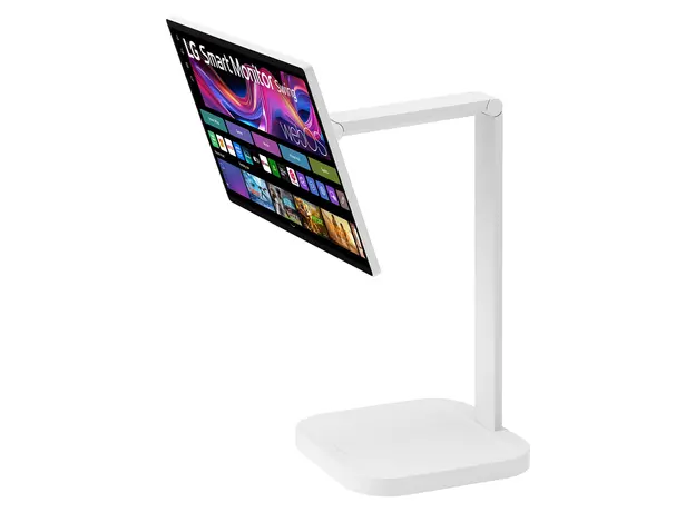 Monitor LG 32U889SA-W Smart Monitor Swing 31.5" 4K UHD 3840x2160 IPS Touch 60Hz, webOS, USB-C 65W, Rolling Stand, White, 2 image