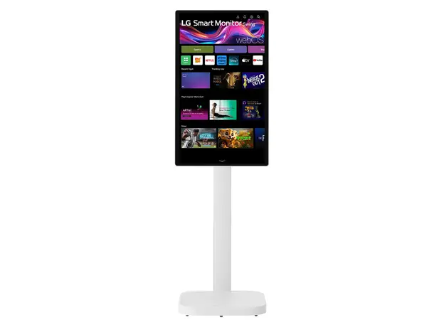 Monitor LG 32U889SA-W Smart Monitor Swing 31.5" 4K UHD 3840x2160 IPS Touch 60Hz, webOS, USB-C 65W, Rolling Stand, White, 3 image