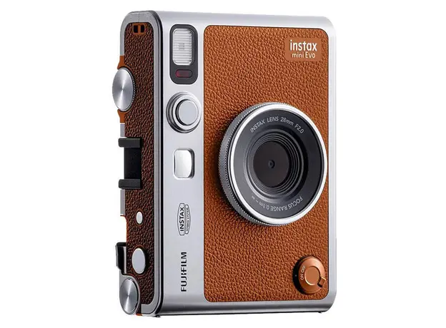 Instant Camera Fujifilm Instax Mini Evo Hybrid, 3.0" LCD, Bluetooth, microSD, USB Type-C, Brown, 2 image