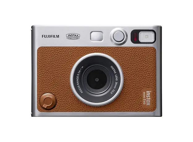 Instant Camera Fujifilm Instax Mini Evo Hybrid, 3.0" LCD, Bluetooth, microSD, USB Type-C, Brown