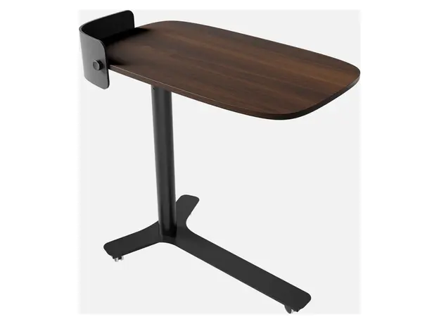 Height Adjustable Mobile Desk Kingsmith ETD2, 72–108 cm, Walnut, 2 image