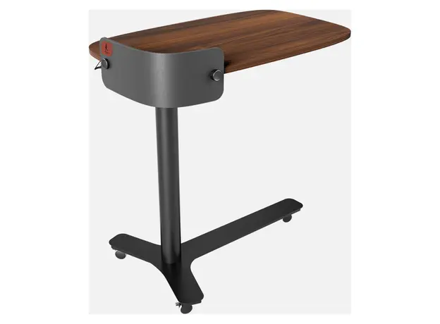 Height Adjustable Mobile Desk Kingsmith ETD2, 72–108 cm, Walnut, 4 image