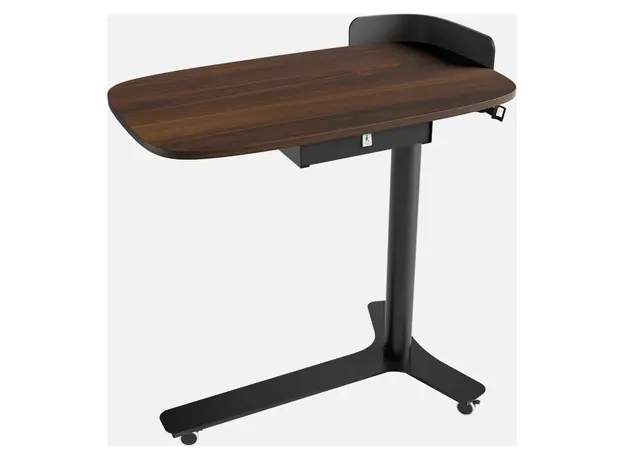 Height Adjustable Mobile Desk Kingsmith ETD2, 72–108 cm, Walnut