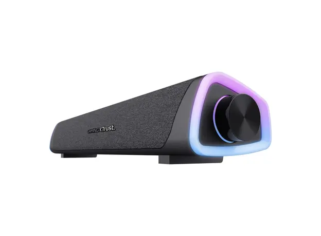 Soundbar Trust GXT 620 Axon RGB 24482, 12W, USB Powered, 3.5mm AUX, RGB Lighting, Black, 3 image