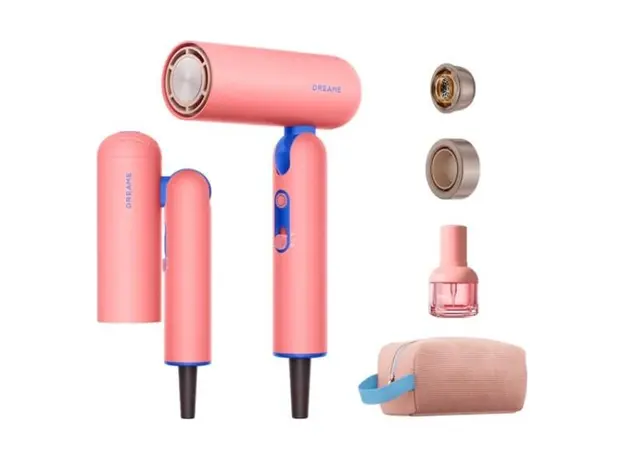 Hair Dryer Dreame Pocket Cake High-Speed Hair Dryer, 1300W, Pink