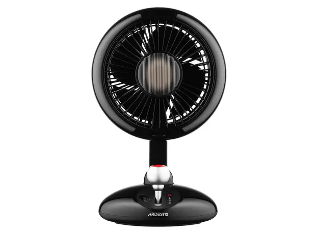 Fan ARDESTO AviaFan FT-F3600BL, Desktop, 12 cm, Rechargeable, Backlight, USB-C, Black, 2 image