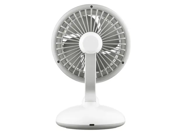 Fan ARDESTO AviaFan FT-F3600W, Desktop, 12 cm, Rechargeable, Backlight, USB-C, White, 5 image