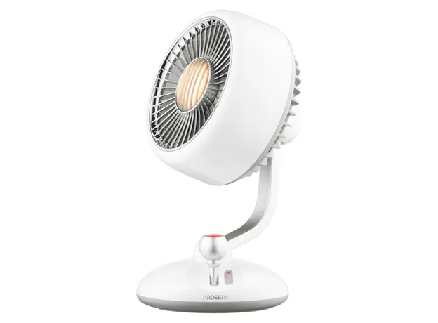 Fan ARDESTO AviaFan FT-F3600W, Desktop, 12 cm, Rechargeable, Backlight, USB-C, White, 6 image