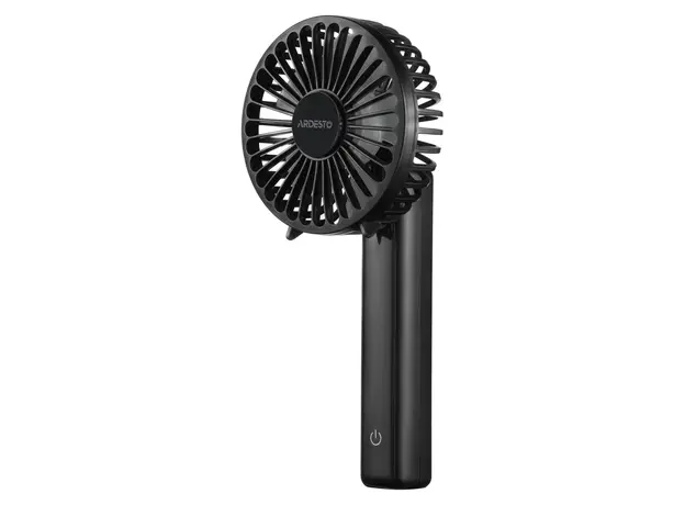 Fan ARDESTO FN-HS-2000, Handheld/Desktop, 5W, 2000 mAh Battery, Digital Display, Black, 3 image