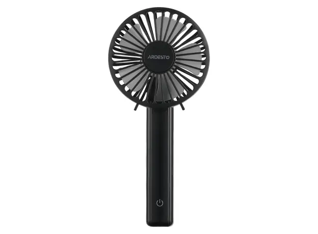 Fan ARDESTO FN-HS-2000, Handheld/Desktop, 5W, 2000 mAh Battery, Digital Display, Black