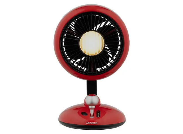 Fan ARDESTO FT-F3600RD AviaFan Desktop, 12 cm, Rechargeable 3600mAh, LED Light, USB Type-C, Red, 3 image