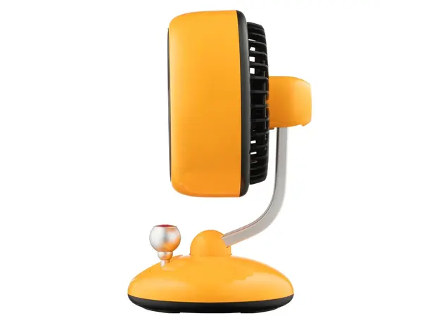 Fan ARDESTO FT-F3600Y AviaFan Desktop, 12 cm, Rechargeable 3600mAh, LED Light, USB Type-C, Yellow, 3 image