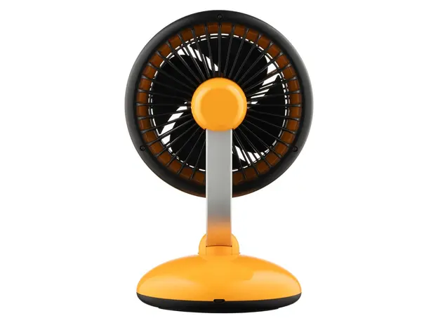 Fan ARDESTO FT-F3600Y AviaFan Desktop, 12 cm, Rechargeable 3600mAh, LED Light, USB Type-C, Yellow, 4 image