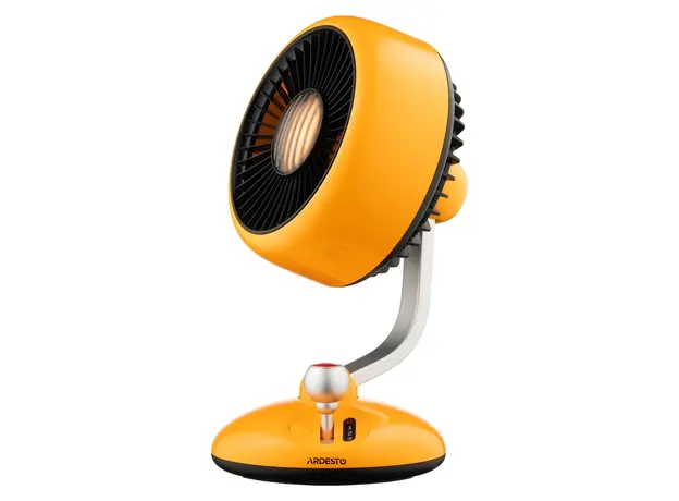 Fan ARDESTO FT-F3600Y AviaFan Desktop, 12 cm, Rechargeable 3600mAh, LED Light, USB Type-C, Yellow, 5 image