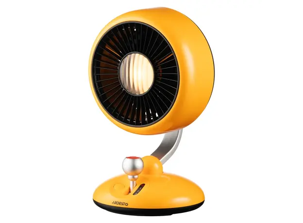 Fan ARDESTO FT-F3600Y AviaFan Desktop, 12 cm, Rechargeable 3600mAh, LED Light, USB Type-C, Yellow