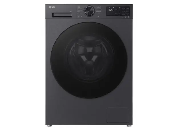 Washing Machine LG F2X5PYNY6.AEBQME3, 8 kg, 1200 rpm, TurboWash 39, AI Wash, Wi-Fi (ThinQ), Black