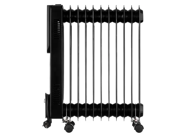 Oil Radiator ARDESTO OFH-E11X2, 2500W, 25 m², 11 Sections, Electronic Control, Remote Control, Black, 2 image