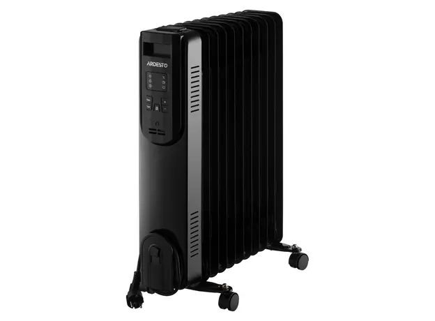 Oil Radiator ARDESTO OFH-E11X2, 2500W, 25 m², 11 Sections, Electronic Control, Remote Control, Black