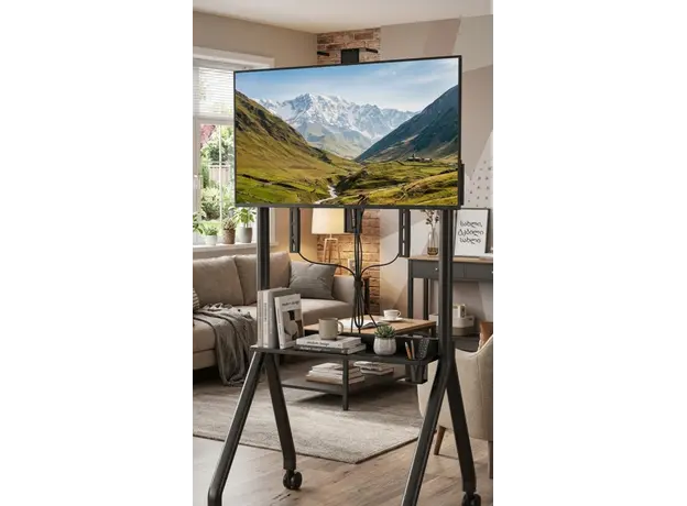 TV mount AllScreen TR42, 42"-86", TV Mount With Roller, Black, 6 image