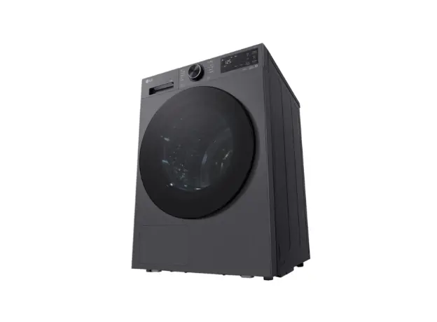 LG RH10X56VENP.AEBQME3 Dryer 10 KG 85x60x69 Inverter Heat Pump Reversible Door Matt Black, 3 image