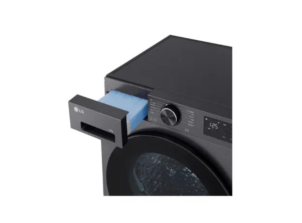 LG RH10X56VENP.AEBQME3 Dryer 10 KG 85x60x69 Inverter Heat Pump Reversible Door Matt Black, 6 image