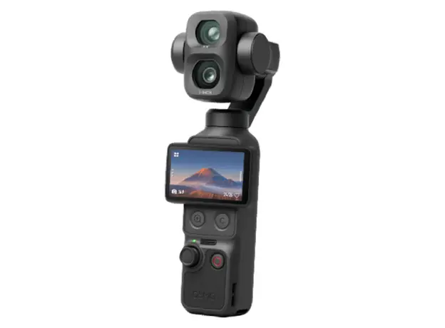 Action Camera DJI Osmo Pocket 4P Standard Combo, 1" CMOS + 60mm Med-Tele, 4K/240fps, 3-Axis Gimbal, 103GB, Classic Black, 2 image